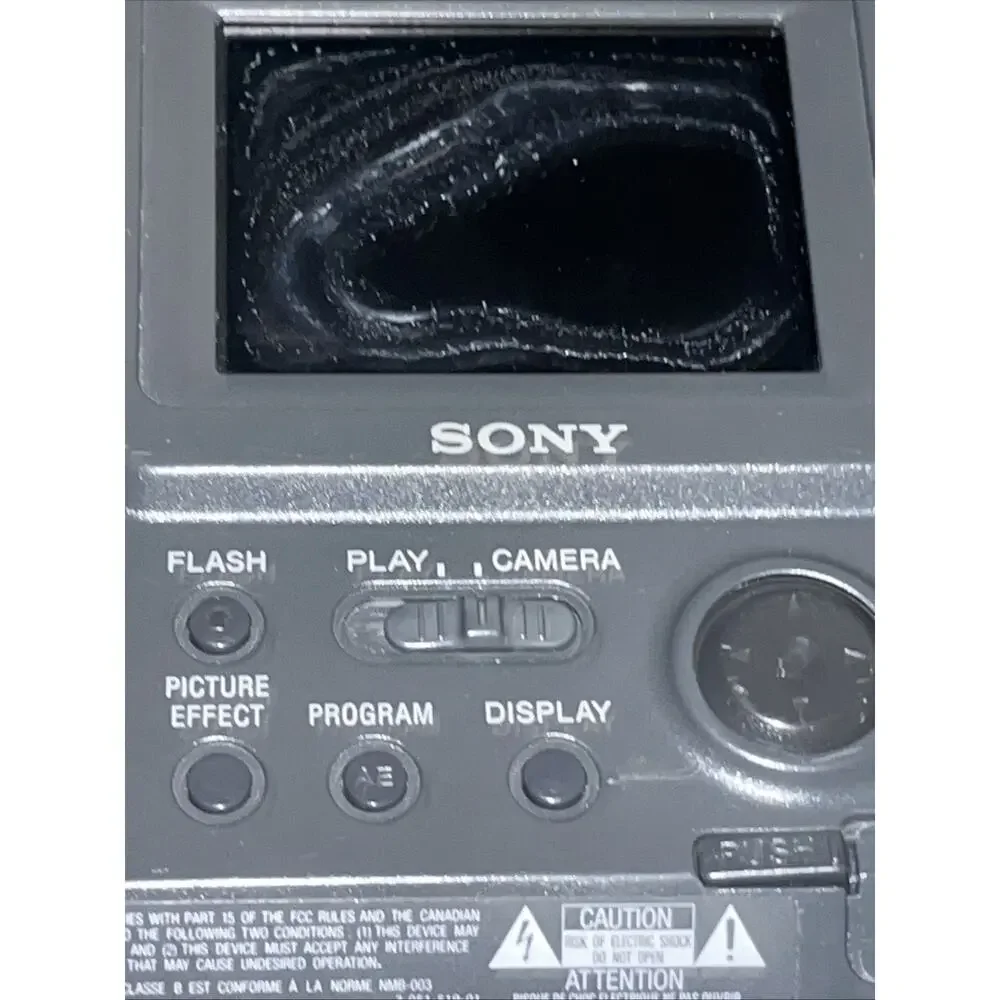 Vintage Japan Sony FD75 Drive 2X Mavica MOVIE Digital Still Camera 10X Lens Zoom